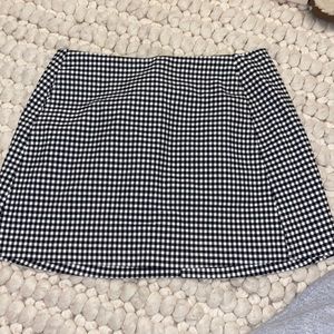 Gingham urban outfitters mini skirt